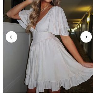 White Flowy Dress